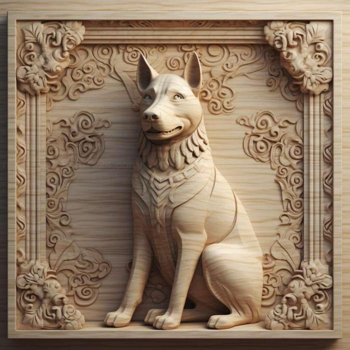 Nature and animals (Karakachan dog 2, NATURE_5442) 3D models for cnc